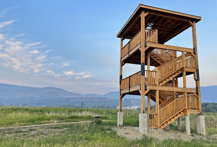 Viewing tower at Swan Lake