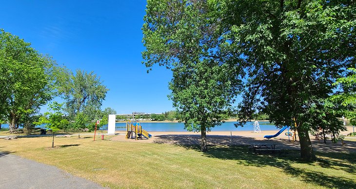 Jean-Doré Beach in Parc Jean-Drapeau