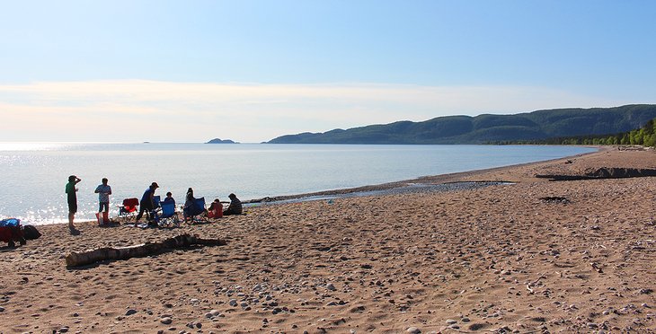 Agawa Bay beach in Lake Superior Provincial Park