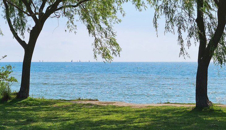 J.C. Saddington Park along the shores of Lake Ontario
