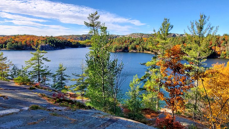 View over George Lake in Killarney Provincia Park