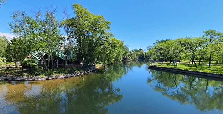 A canal in the Toronto Islands