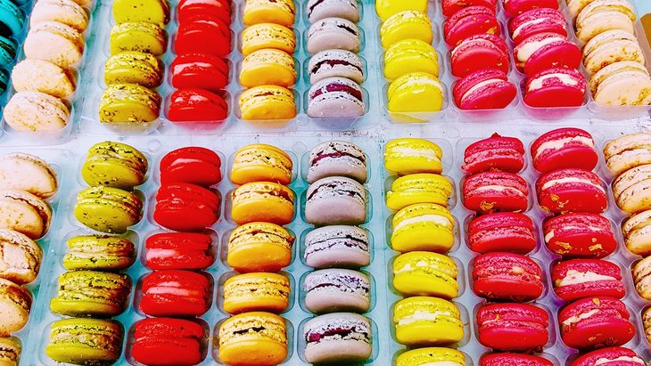 Macaroons for sale at Greenwich Market