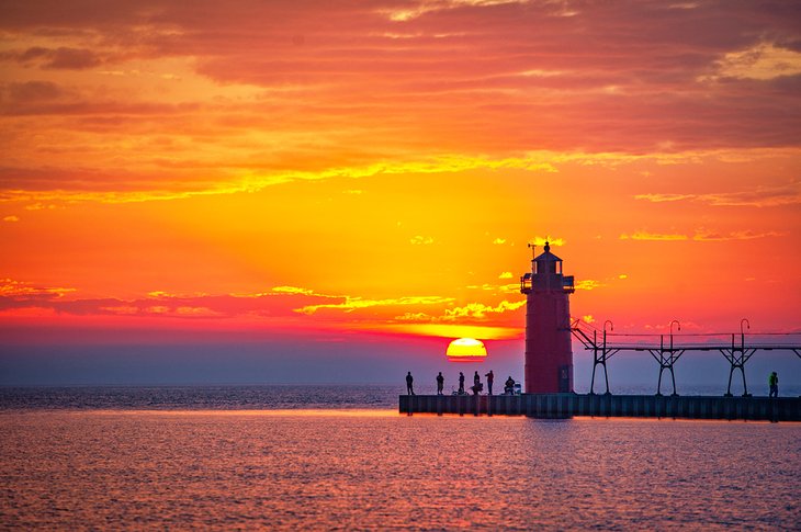 Coucher de soleil à South Beach