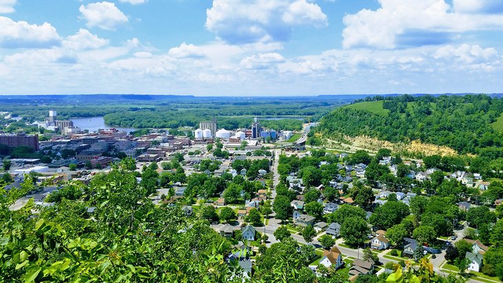 View of Red Wing from Memorial Park