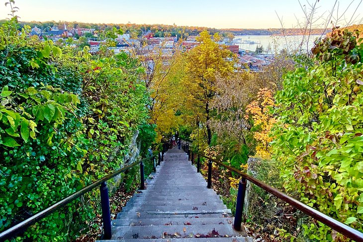 Historic stairs in Stillwater