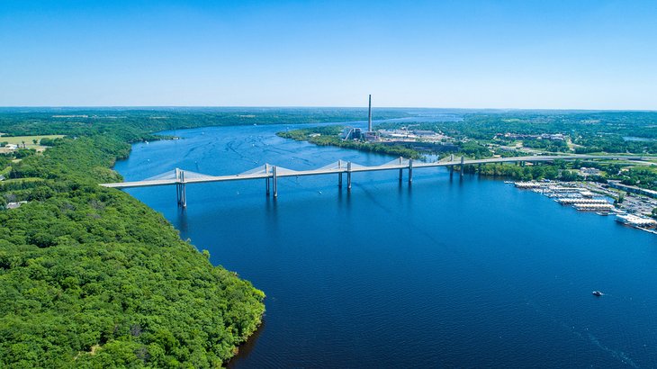 View of the St. Croix Crossing Bridge