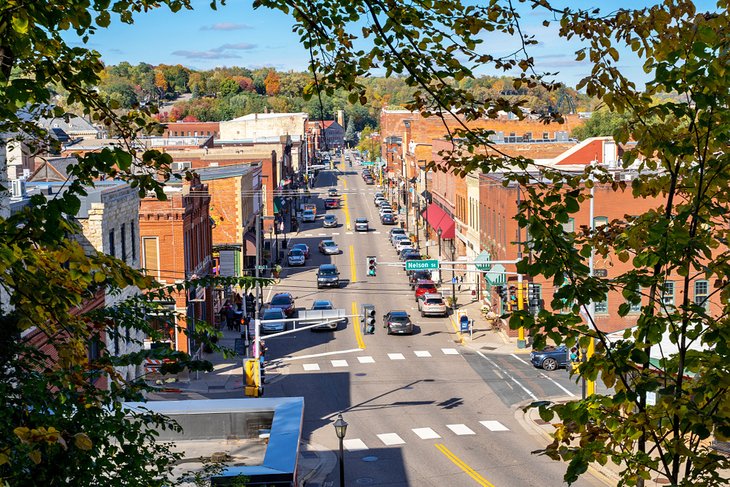 View over historical Stillwater, MN