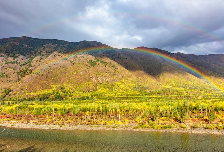 Rainbow over the North Fork of the Flathead River