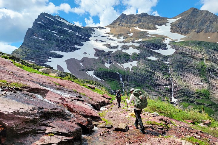 Backcountry backpacking in Glacier National Park