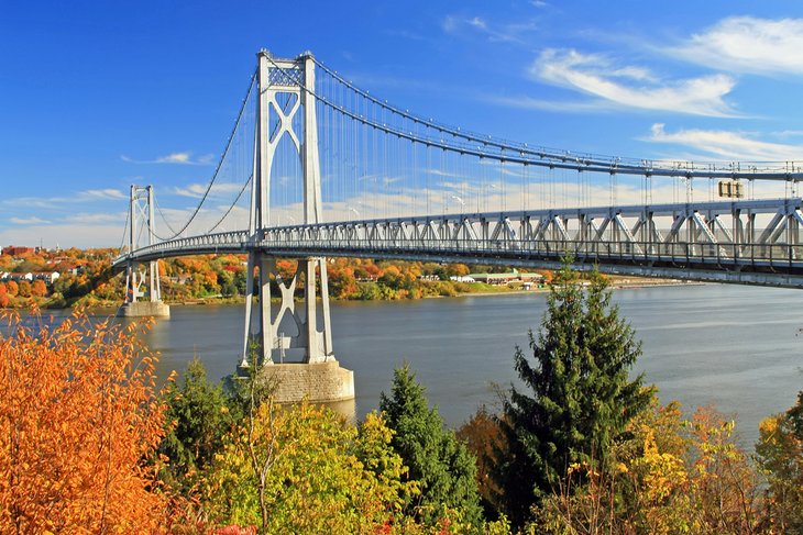 Mid-Hudson Bridge crossing the Hudson River at Poughkeepsie