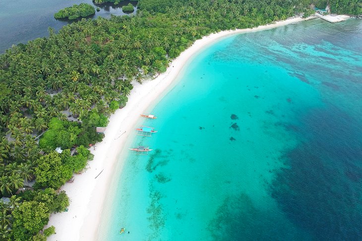 Aerial view of Subic Beach