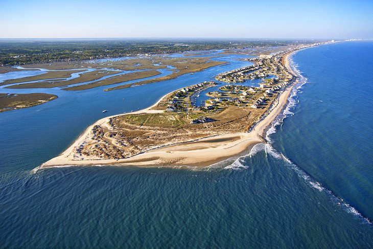 Aerial view of Murrells Inlet, South Carolina