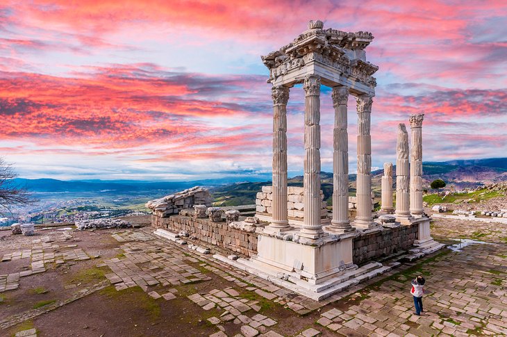 The Temple of Trajan in Pergamon