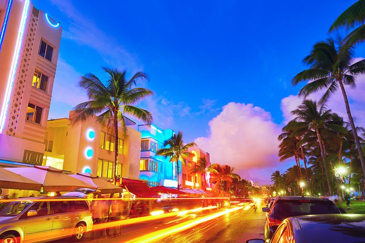 South Beach at sunset