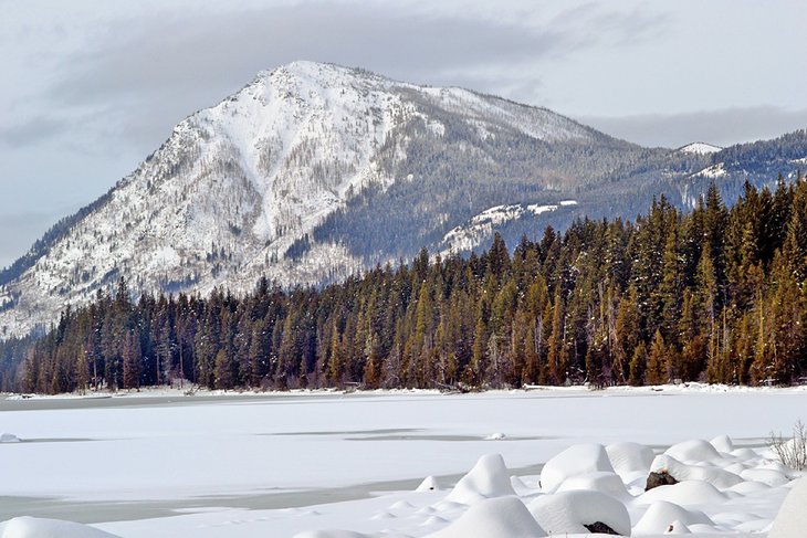 Lake Wenatchee in the winter