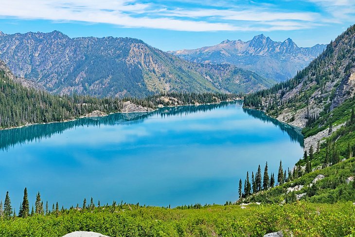 Colchuck Lake, seen from Aasgard Pass