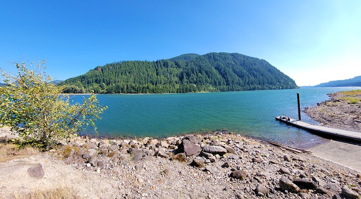 Boat ramp on the Yale Reservoir