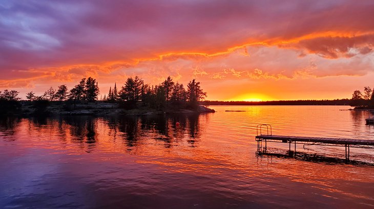 Sunset on Brereton Lake