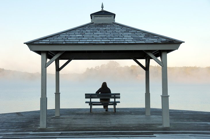 Waterfront gazebo at Rosseau Waterfront Park