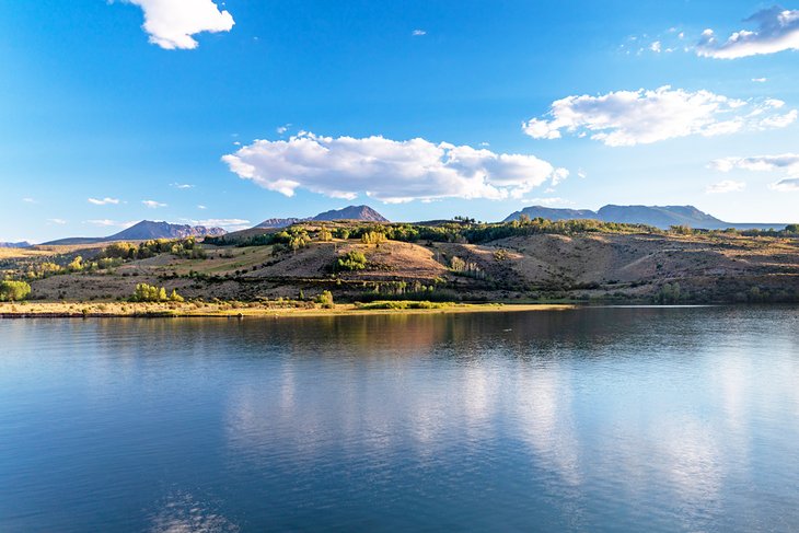 View across Green Mountain Reservoir