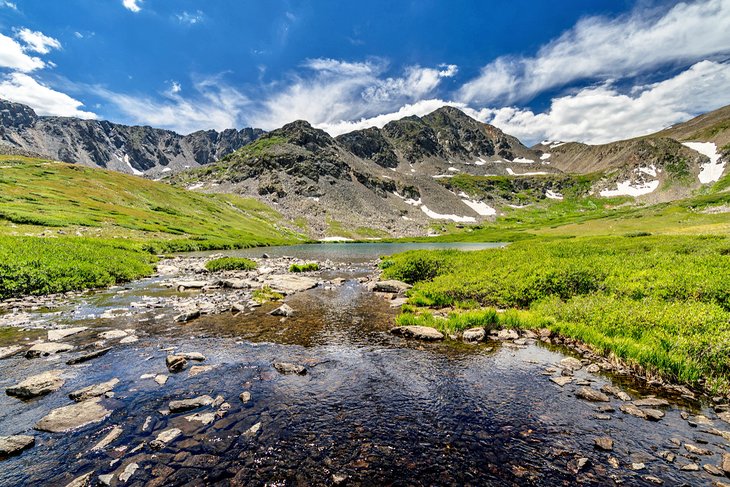 Crystal Creek flowing out of Crystal Lake