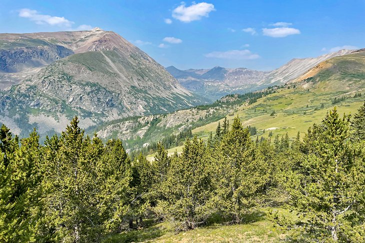 Mountain scenery in Breckenridge