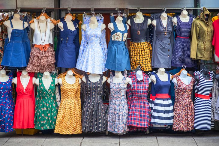Dresses for sale at the Camden Market
