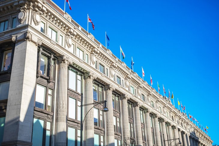 Selfridges department store in London