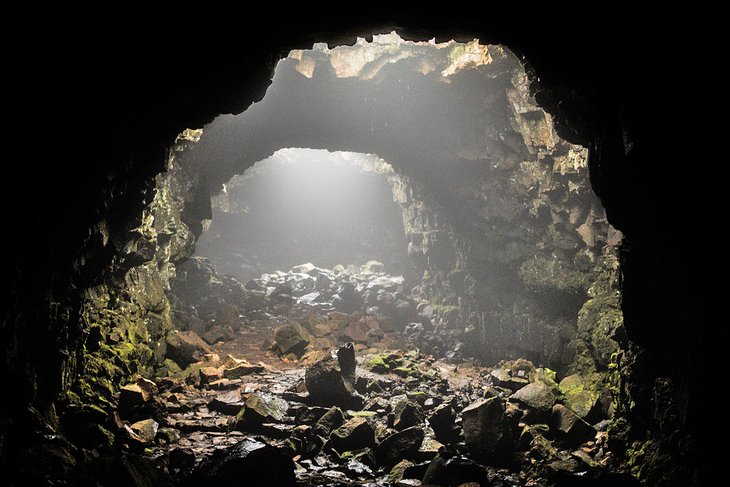 Raufarhólshellir lava tunnel