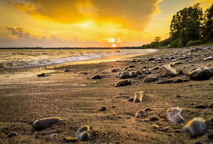 Sunset at Rock Point Provincial Park