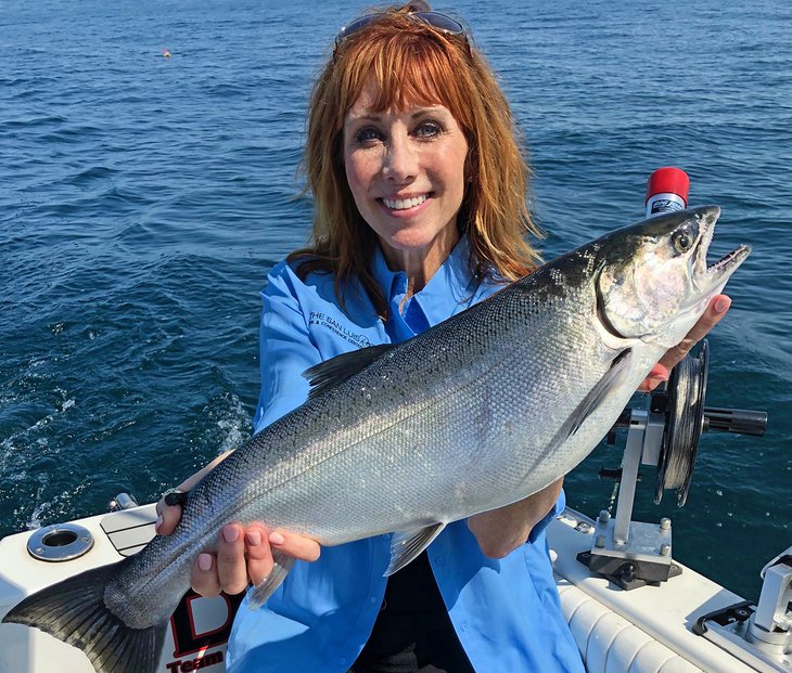 The author with a nice coho salmon