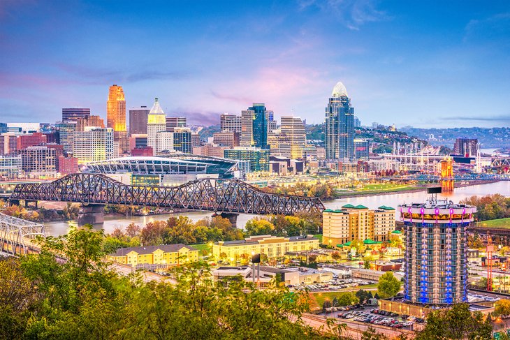 Cincinnati at dusk