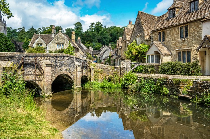 The picturesque village of Castle Combe in the Cotswolds
