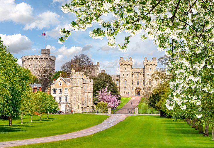 Windsor Castle in spring