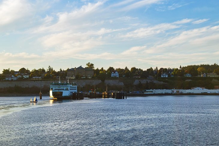 Washington State Ferry docked in Port Townsend