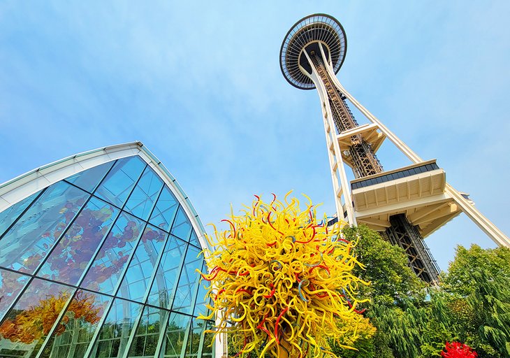 The Space Needle and Chihuly Garden and Glass