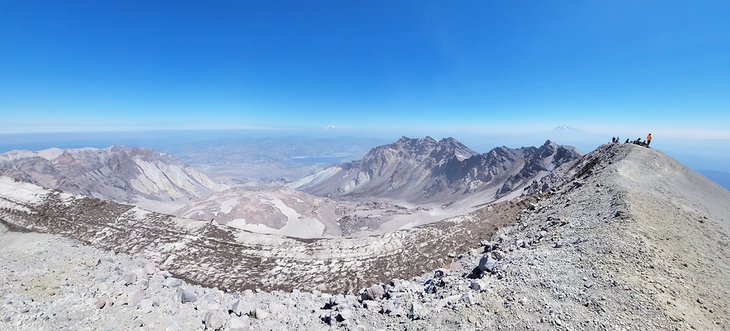 Summit view from Mount St. Helens