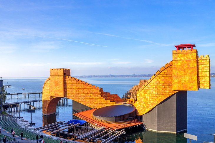 Floating stage along the Lake Promenade