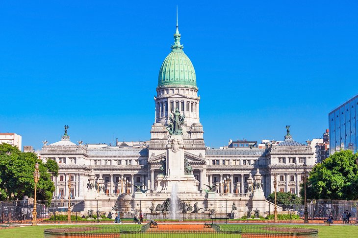 Bâtiment du Congrès national à Buenos Aires, Argentine