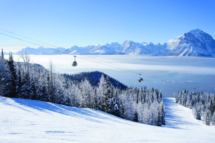 A beautiful day at Lake Louise Ski Resort