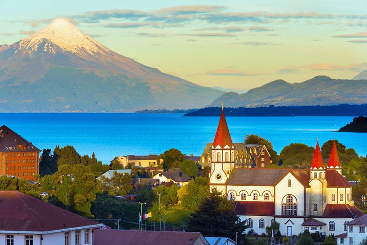 Puerto Varas on the shores of Lake Llanquihue in the Chilean Lake District