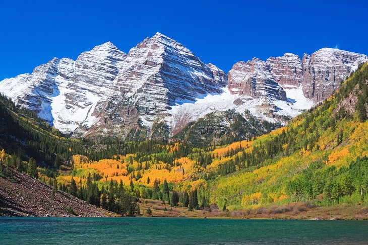 Maroon Bells in autumn