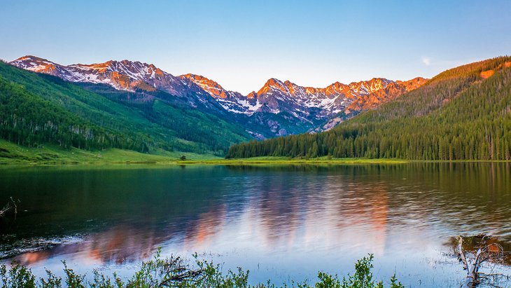 Sunset over Piney Lake