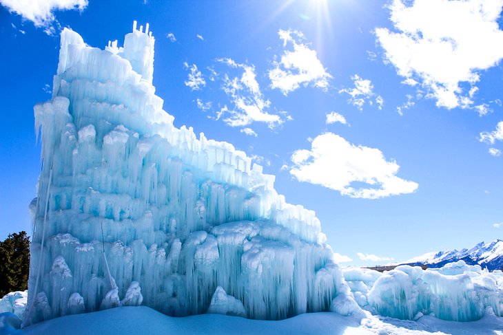 The Ice Castles in Dillon, Colorado