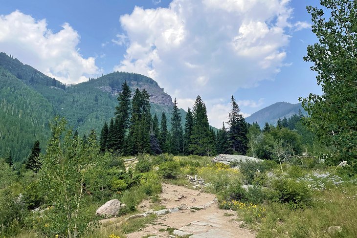 Vail sits among the Gore Range, within the White River National Forest, home to miles of challenging hiking trails.