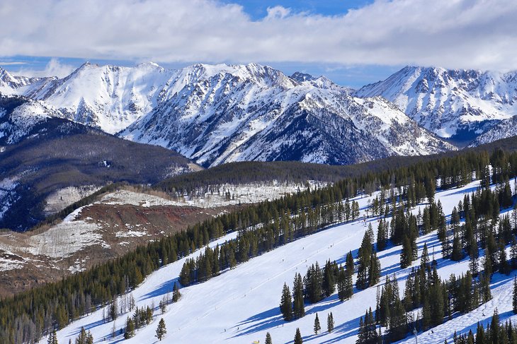 Vail ski slopes