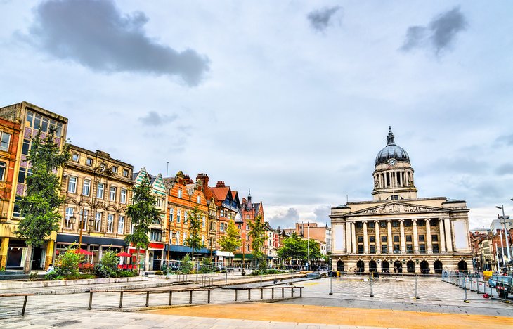 Old Market Square in Nottingham, England