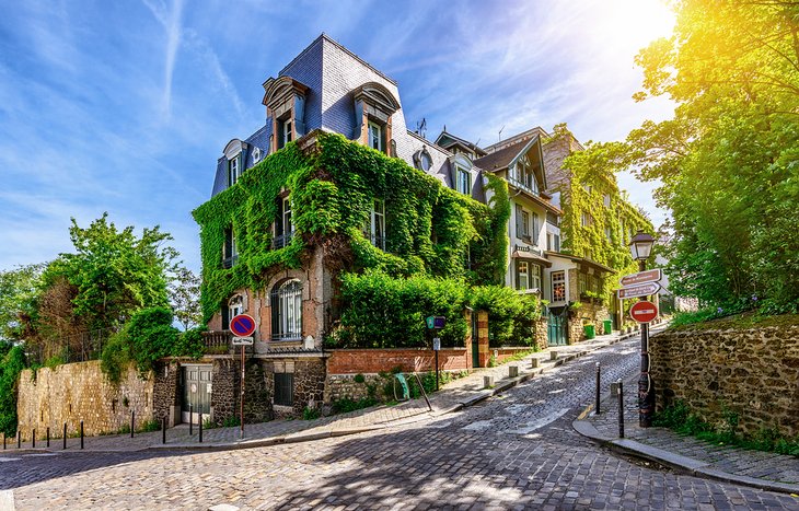 Picturesque street in Montmartre