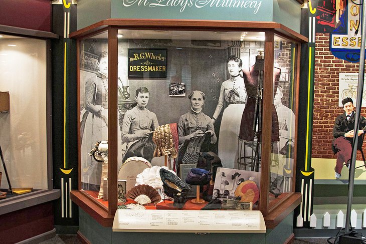 Millinery Shop Display at the Millyard Museum | Photo Copyright: Lura Rogers Seavey